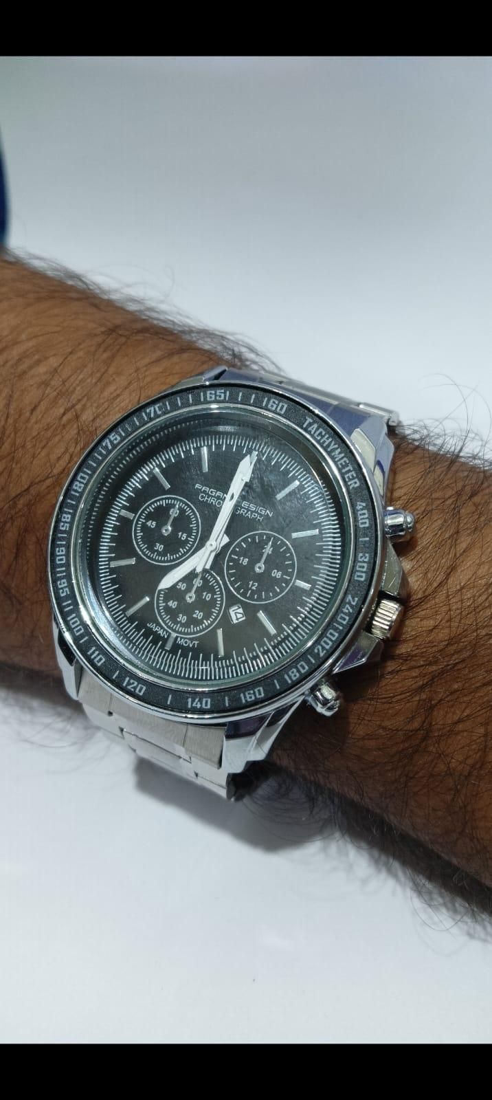 Men Silver Stainless Steel Strap Watch – Timeless Elegance on Your Wrist