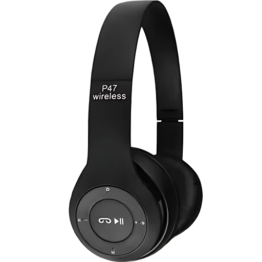 P47 Foldable Wireless Headphones – Bluetooth 5.0, 10 m Range, 10-Hour Playtime