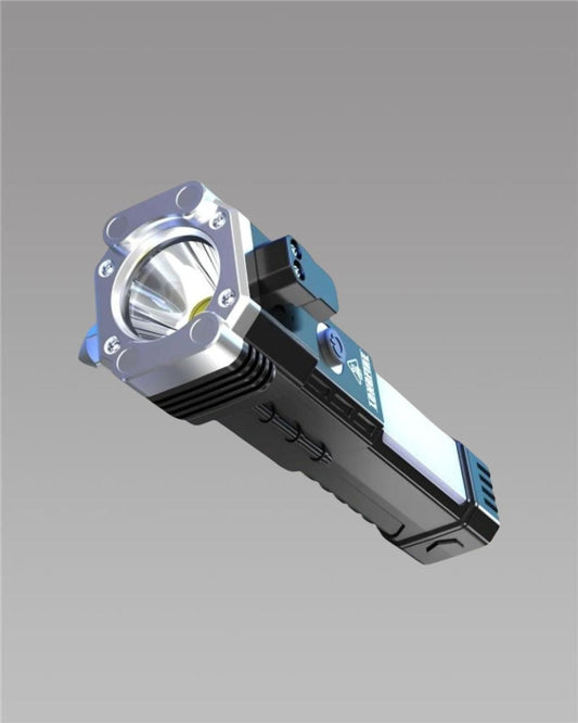 Portable Rechargeable LED Torch – 4-in-1 Flashlight