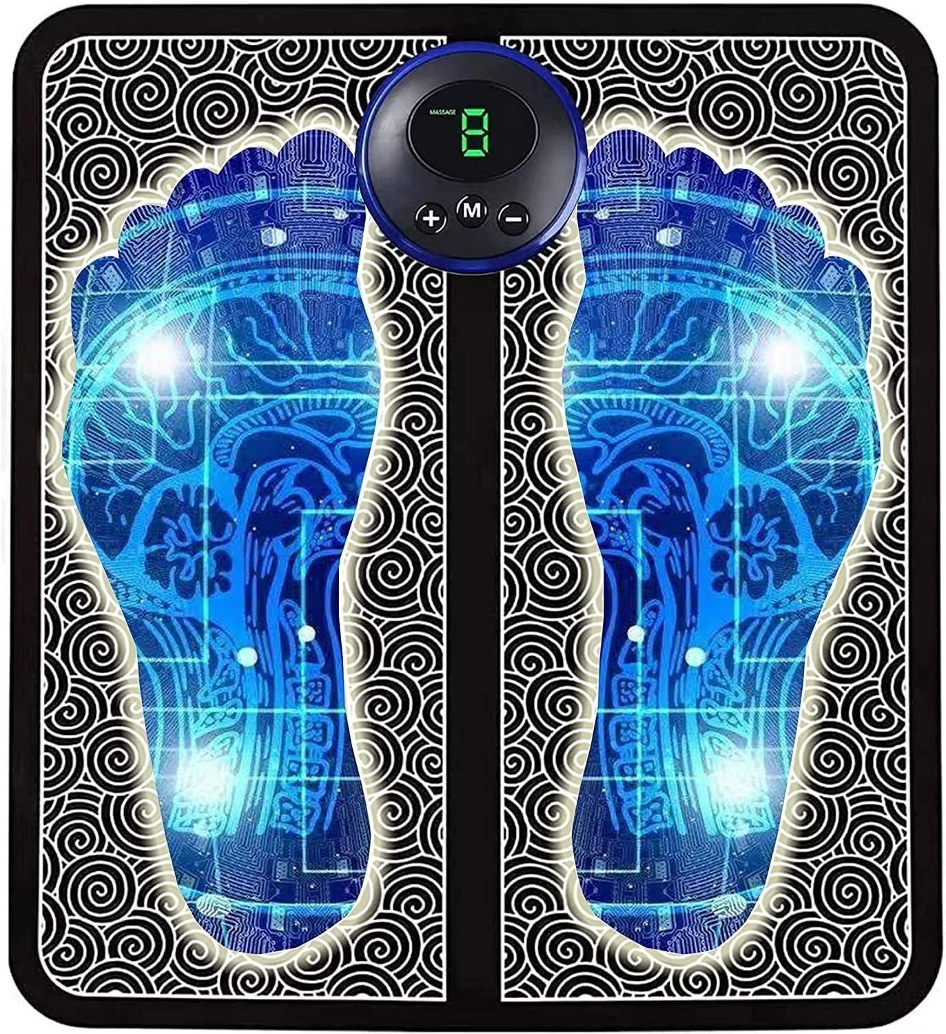 Portable Wireless Foot Massager – Foldable EMS Therapy Mat