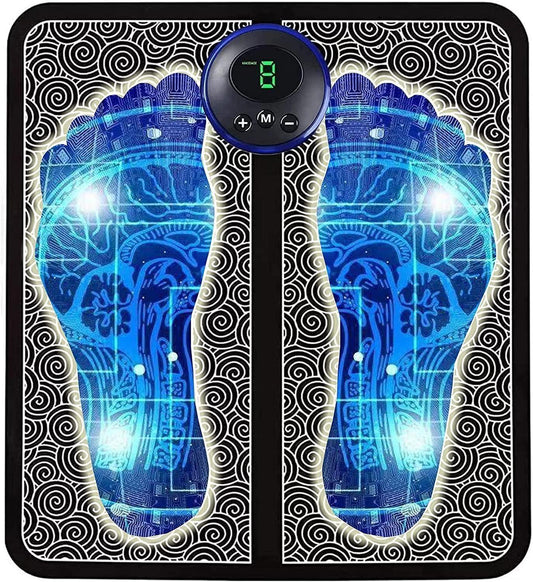 Portable Wireless Foot Massager – Foldable EMS Therapy Mat