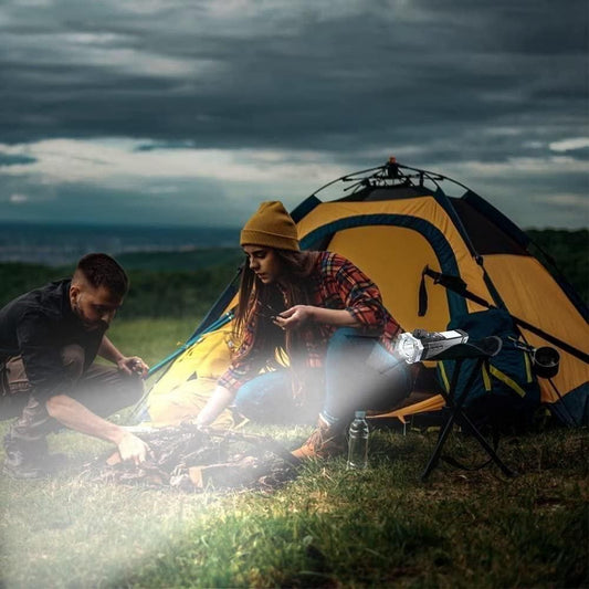Portable Rechargeable LED Torch – 4-in-1 Flashlight