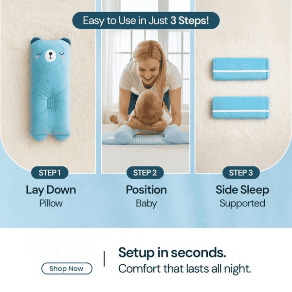 Baby Head Support Pillow – Shaping & Protective Cushion, Assorted Colors