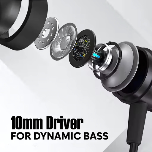 Signatize SZ-1180 Neckband Earphones – 50 Hrs Playtime, 10 mm Drivers, Type-C Fast Charge