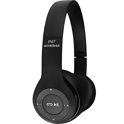 P47 Foldable Wireless Headphones – Bluetooth 5.0, 10 m Range, 10-Hour Playtime